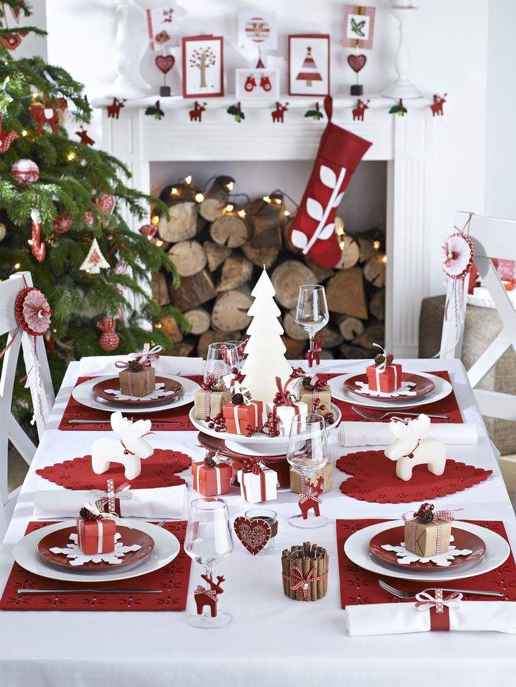 17 идеи за декорация на масата за Коледа